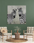 zebra pair african safari photography wall art