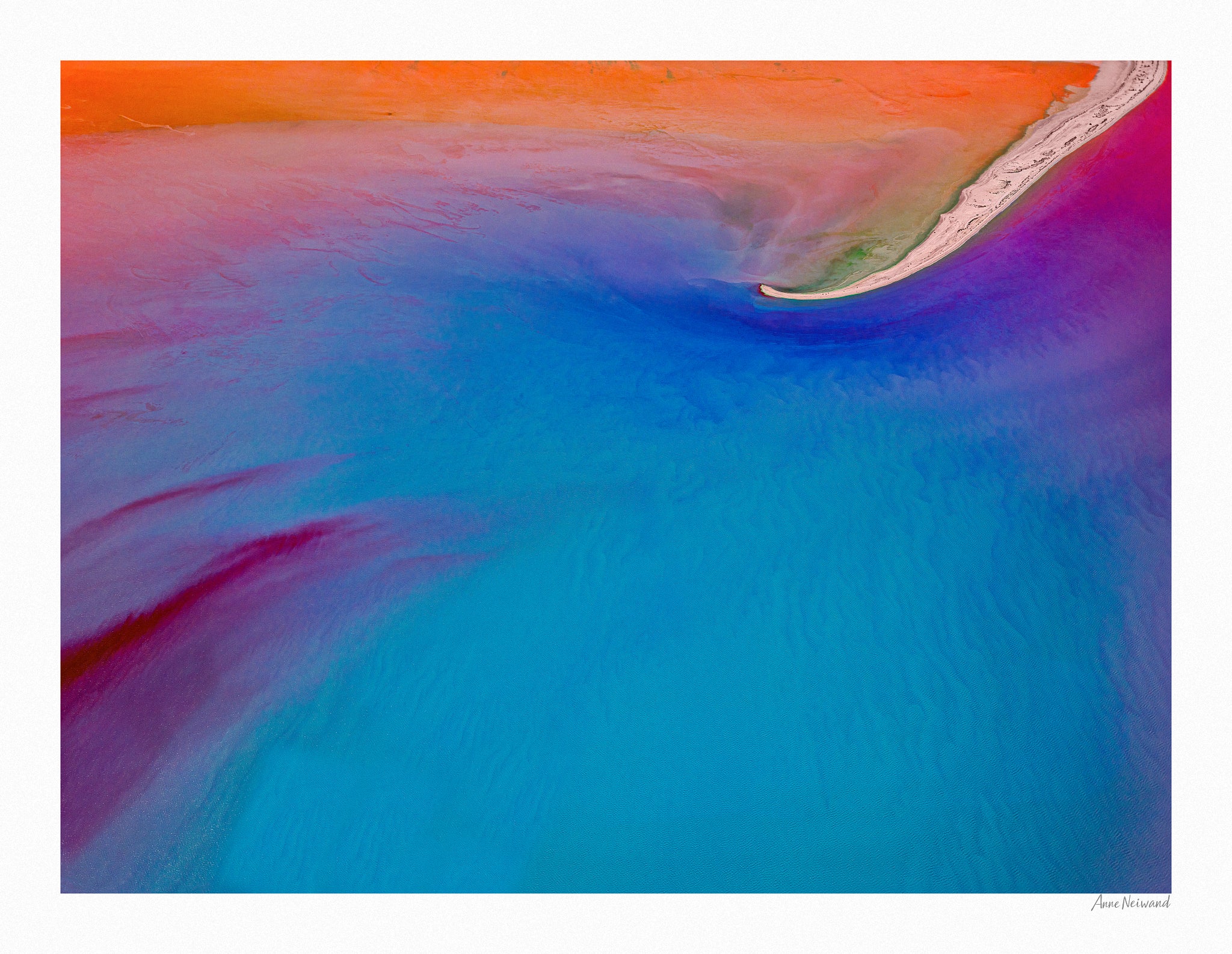 Fine art print of inland lake in Australia