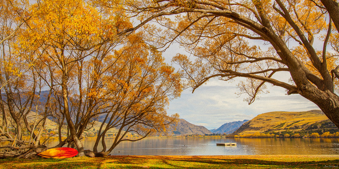 Lake Hayes art print, New Zealand landscape photography, autumn wall art Australia, golden landscape canvas, framed New Zealand art, metal print landscape, rolled paper art, premium nature prints, scenic Lake Hayes, buy art online Australia, iconic NZ scenery, wall decor ideas.