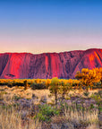 Outback Australia photography featuring iconic Uluru monolith