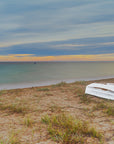 Sunset Stillness: Beached Boat on Portsea Beach