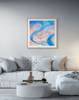 Fine art aerial image of flowing tides