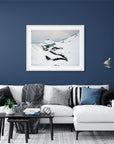 fine art bird in snow image