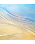 pale blue contemporary landscape wall art
