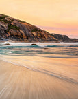 fine art seascape soft sunset colours