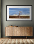 dramatic sky over lone tree print