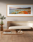 serene beach scene at golden hour