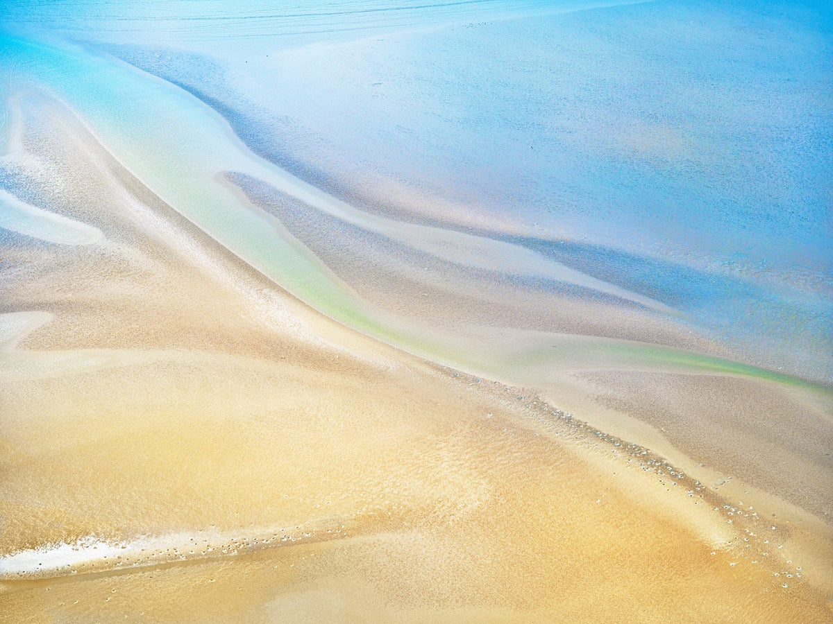 Pale Current Between Tides aerial photography