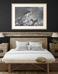 Minimalist black and white wall decor
