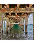 wooden pier structure photograph