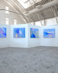 Blue Awakening aerial fine art landscape titled Rush