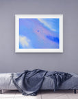blue lavender and cream aerial photography