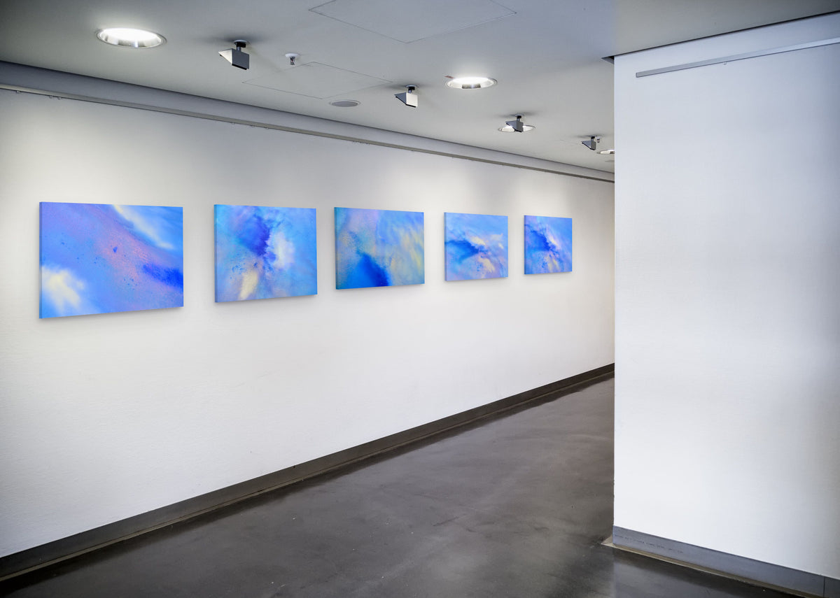 Blue and cream abstract landscape photography by Anne Neiwand