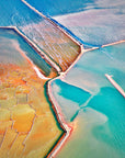 Shark Bay salt ponds aerial photography