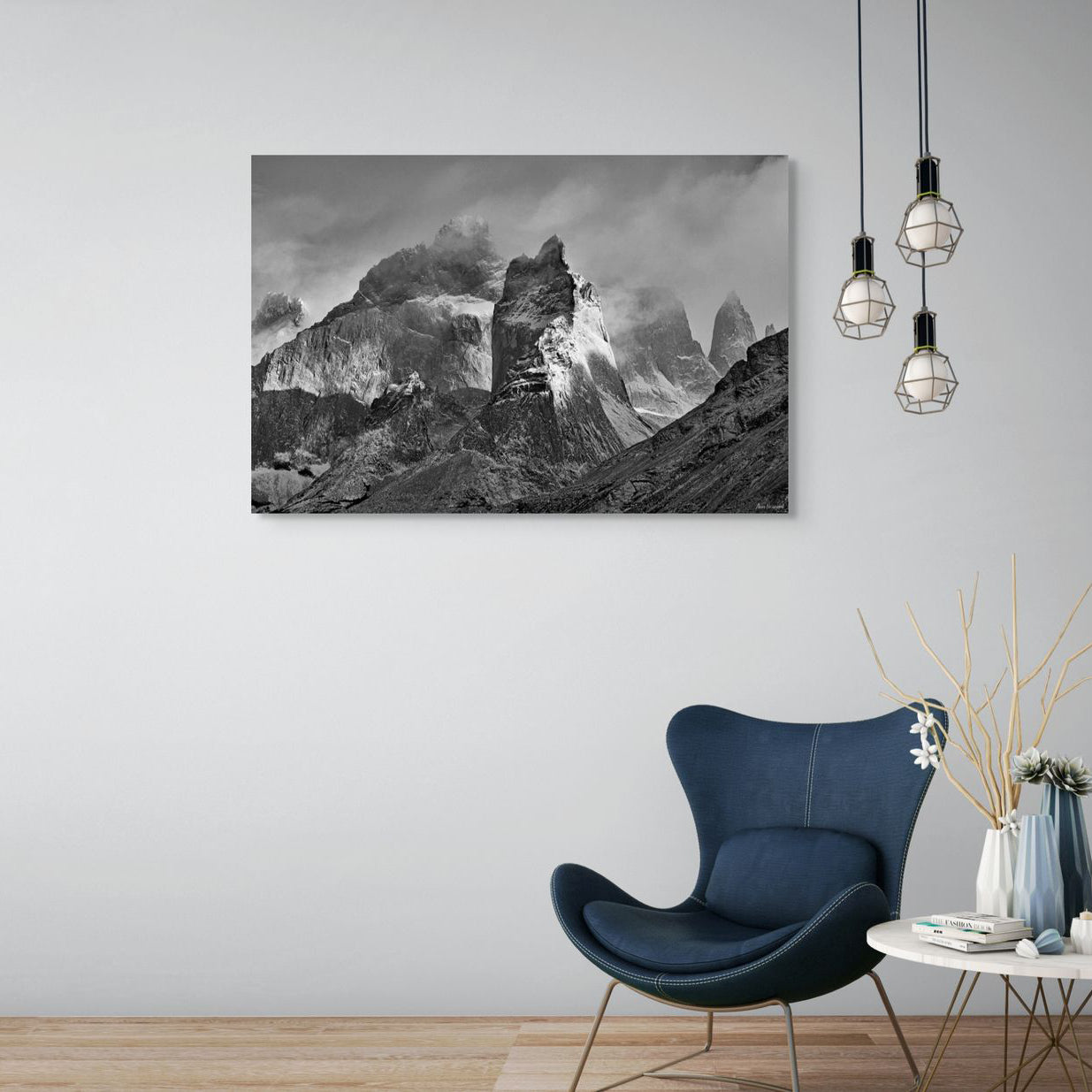 Rock formations and clouds Patagonia