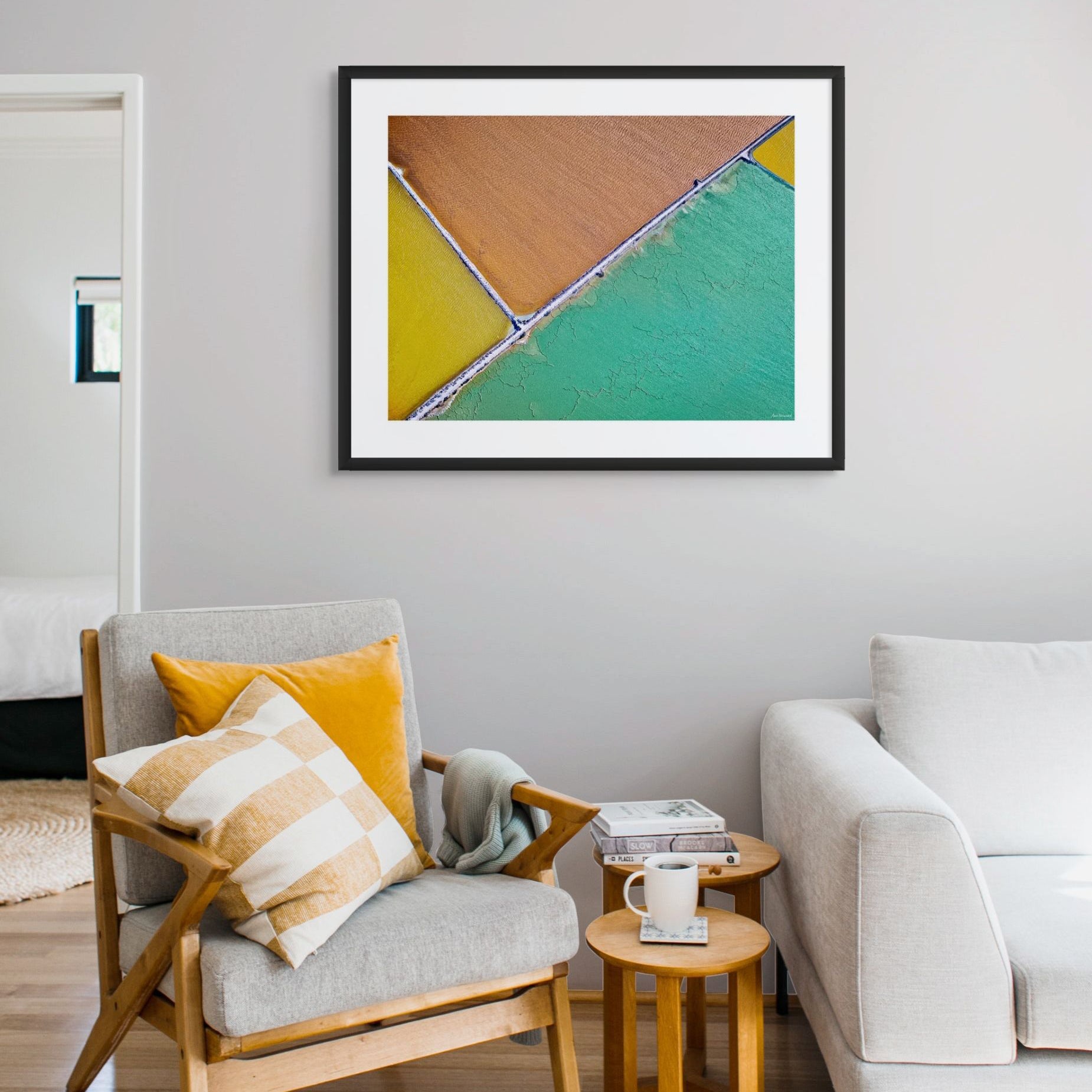 abstract landscape from above