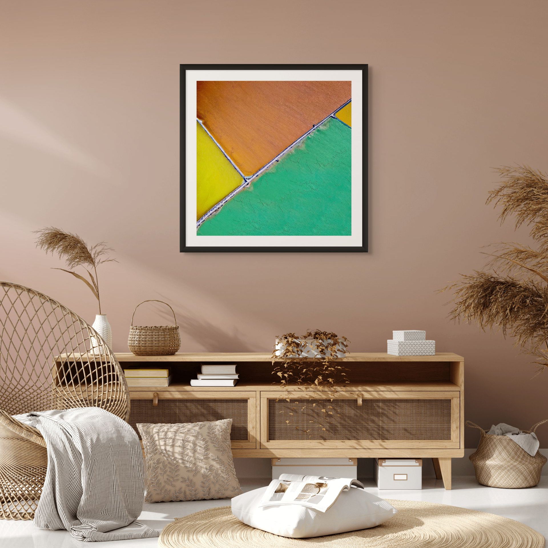 abstract landscape from above