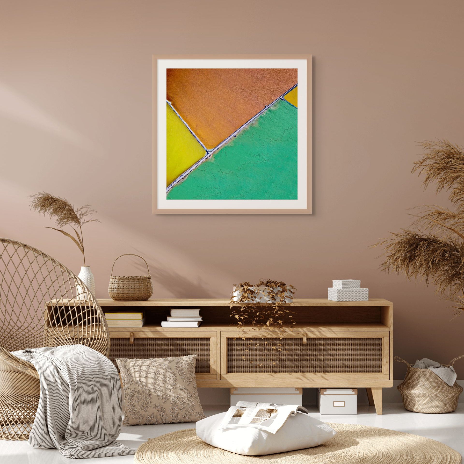 geometric aerial fine art print