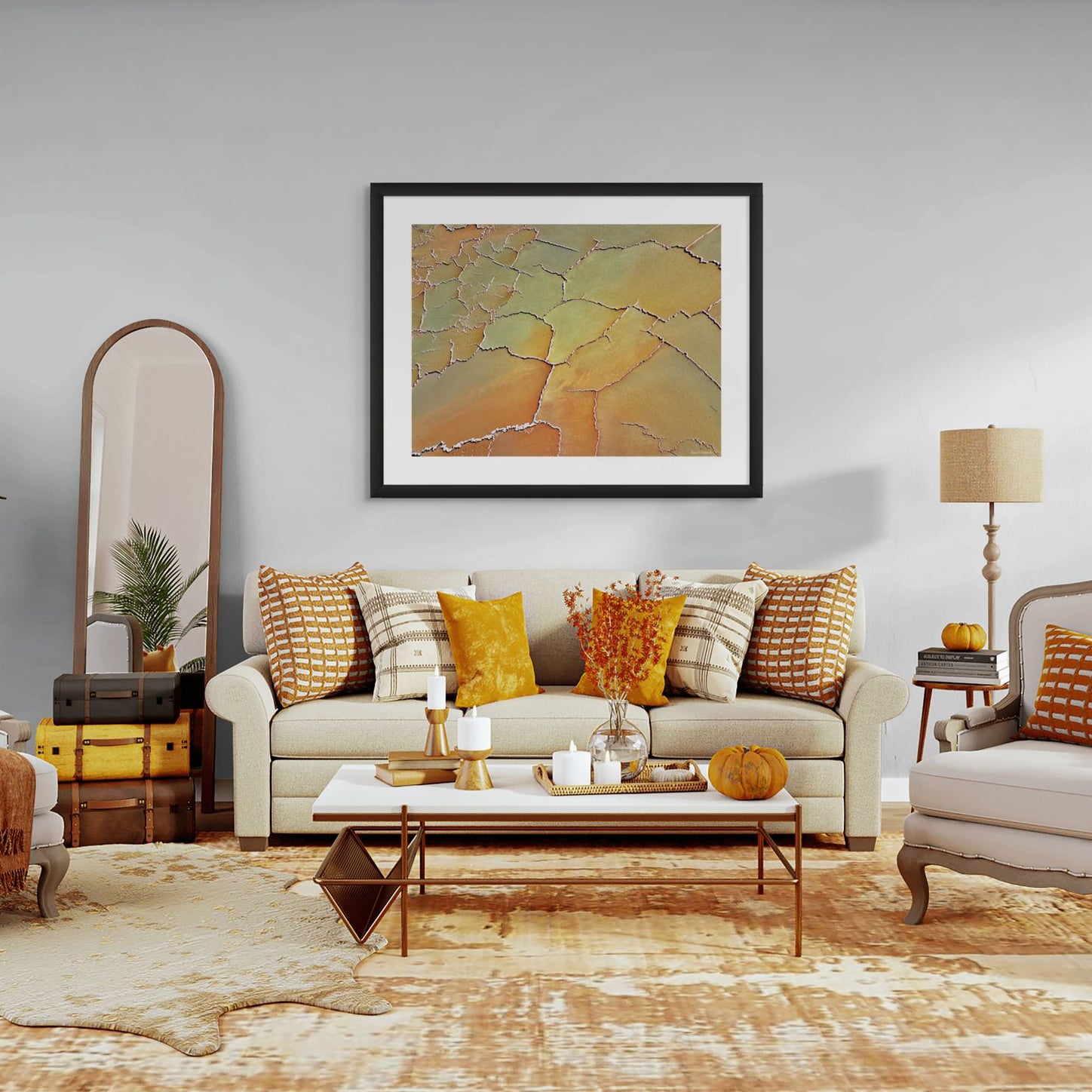 Earth tones wall art