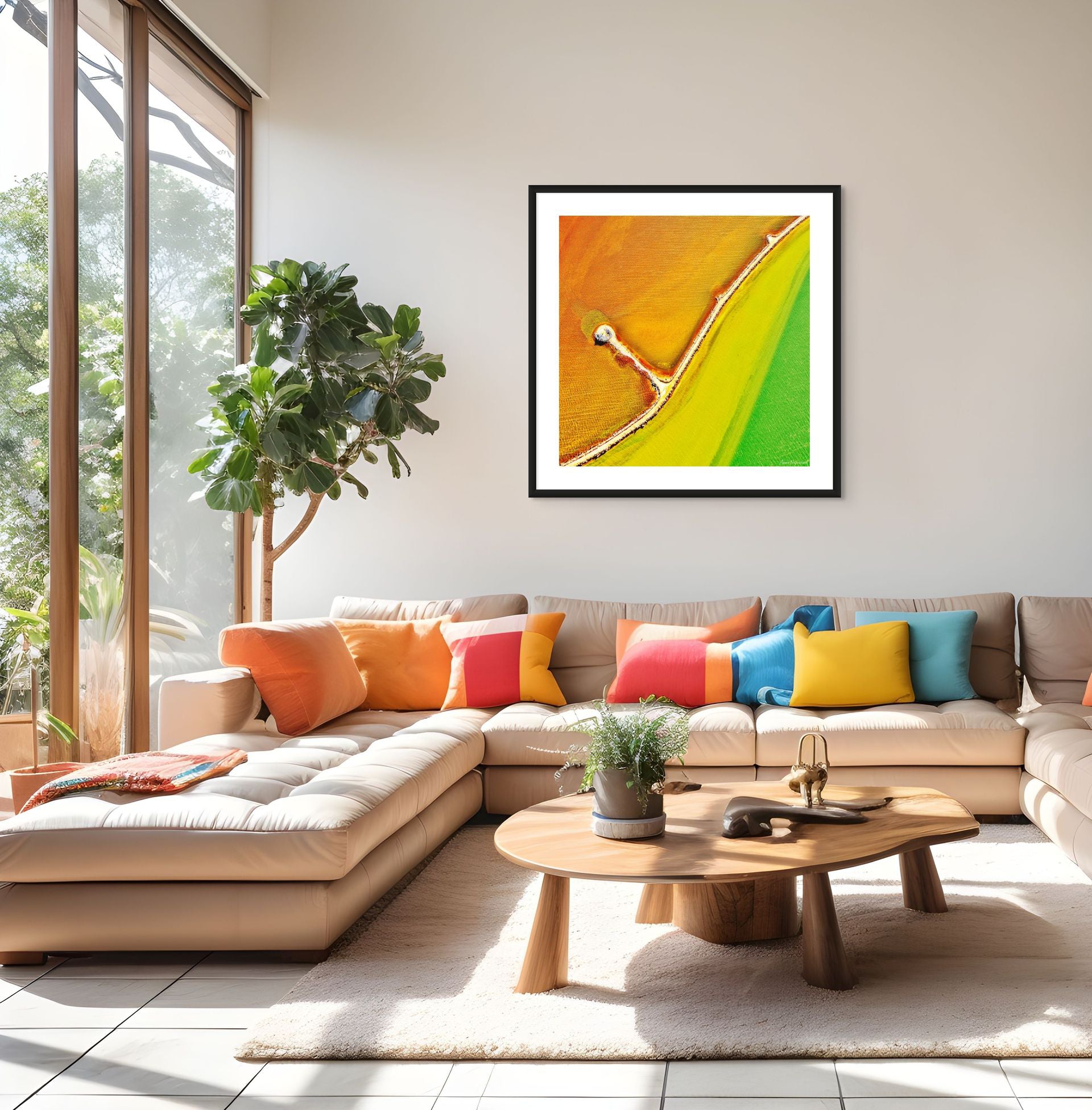 Fine art print with salt formations