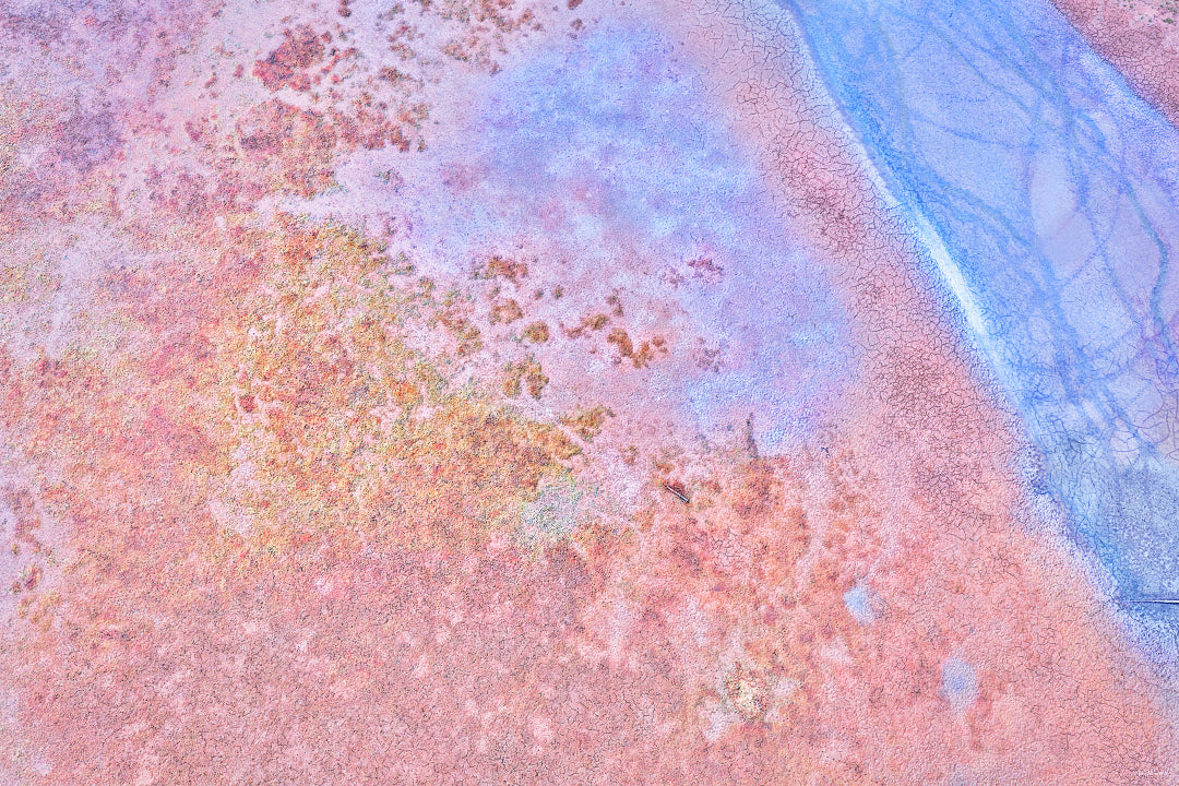 Drift Line Painted Earth aerial photography
