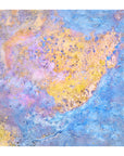 gold blue and lavender wall art contemporary colourful fine art print
