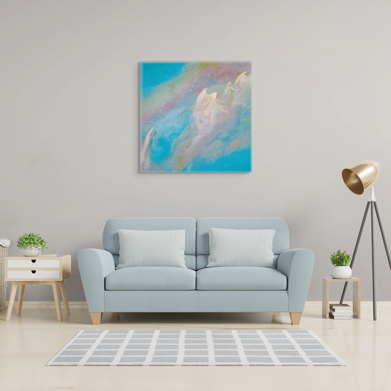 Australian aerial fine art pastel tones