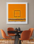 orange abstract aerial landscape