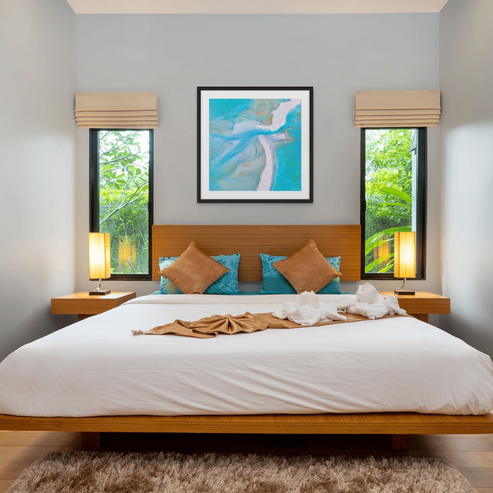 Anne Neiwand Shark Bay aerial artwork