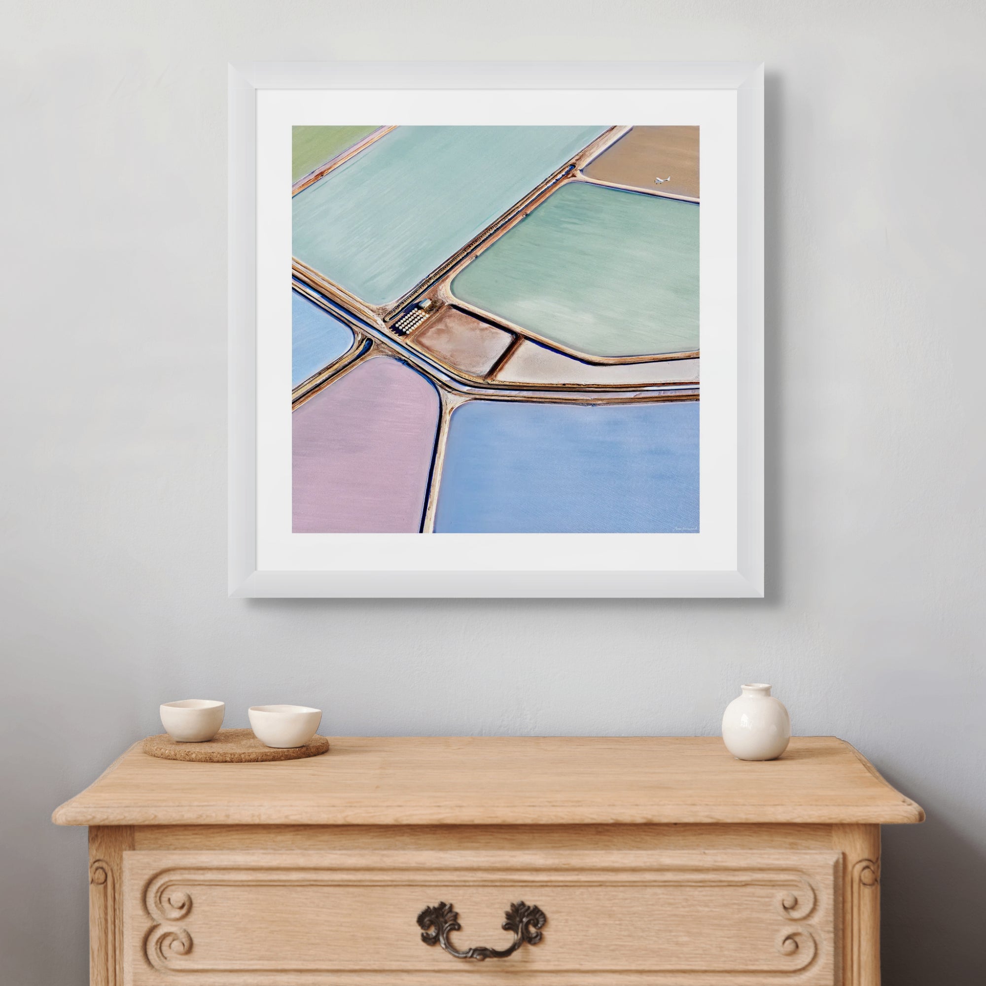 pastel toned salt ponds wall art australia