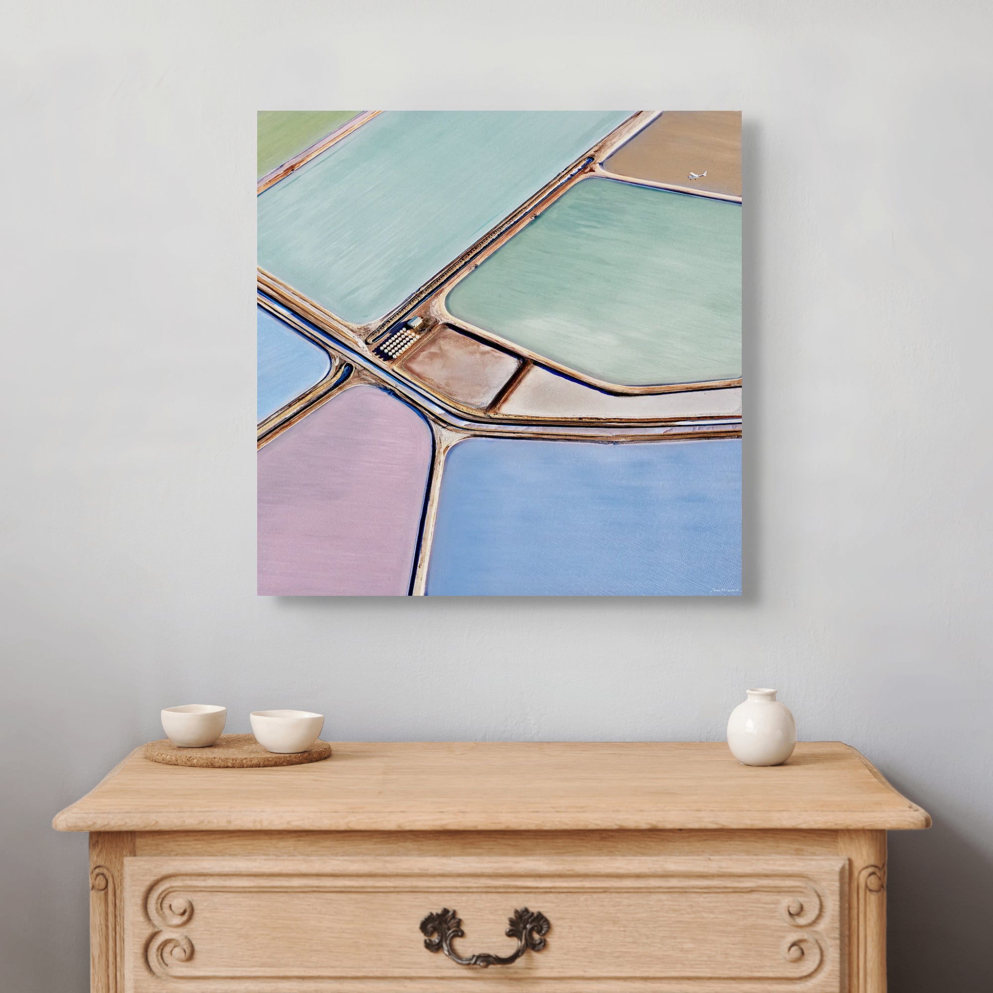 salt ponds geometry aerial fine art wall art