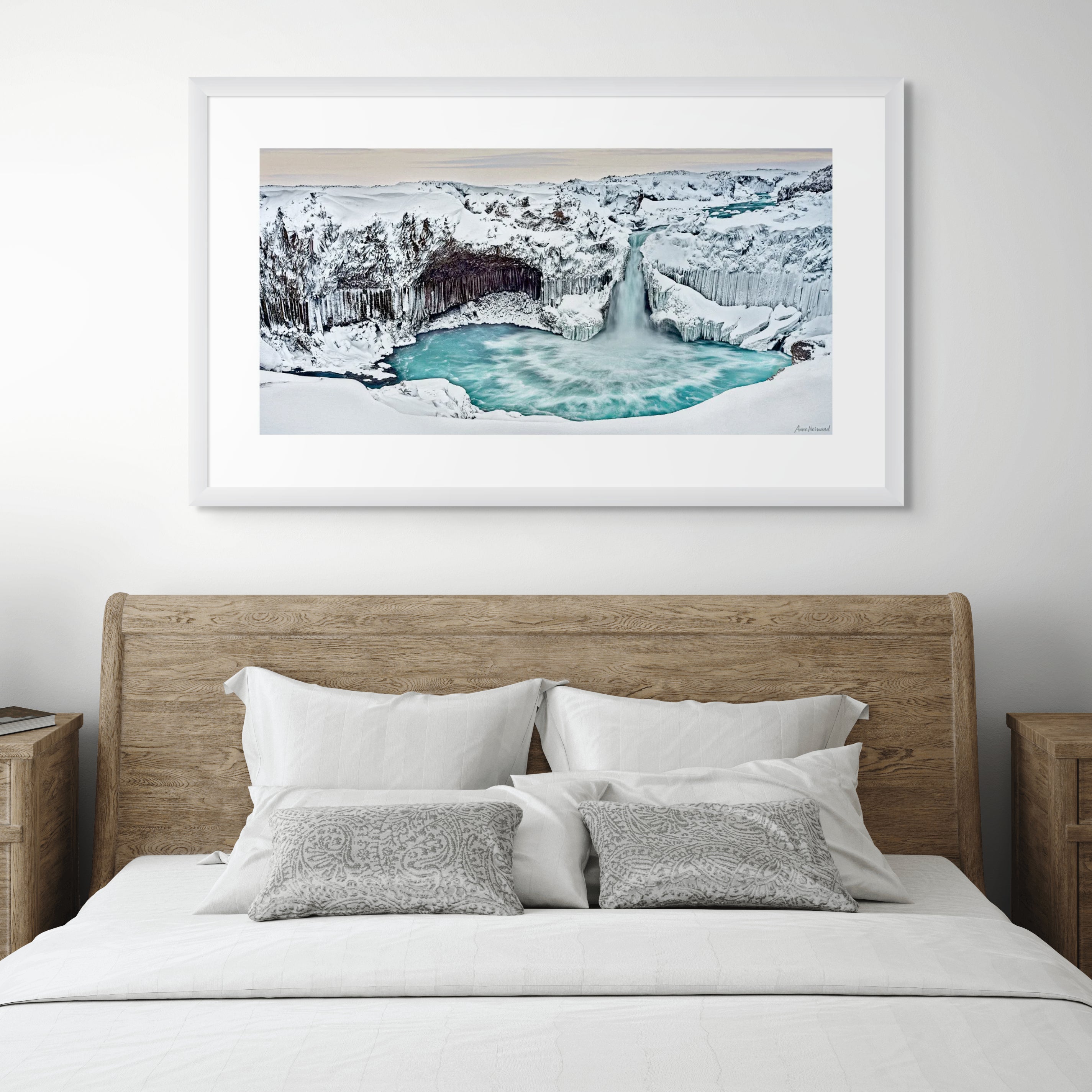 Frozen Icelandic landscape fine art print