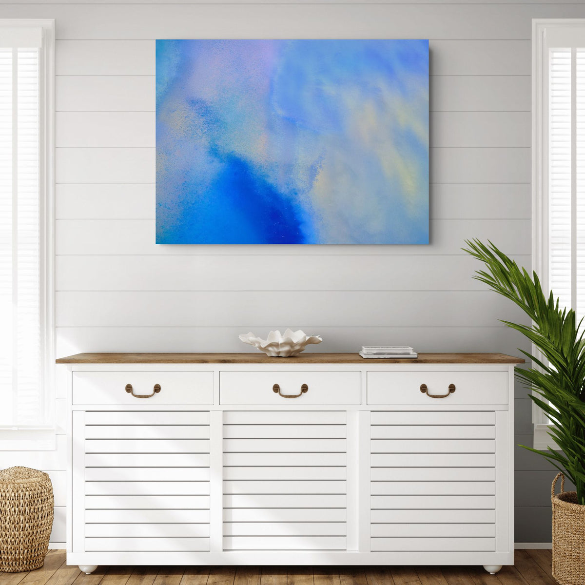 Contemporary blue abstract photography for interiors