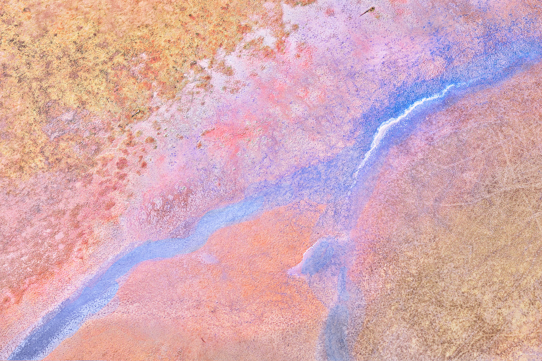 Indigo Trace Painted Earth aerial photography
