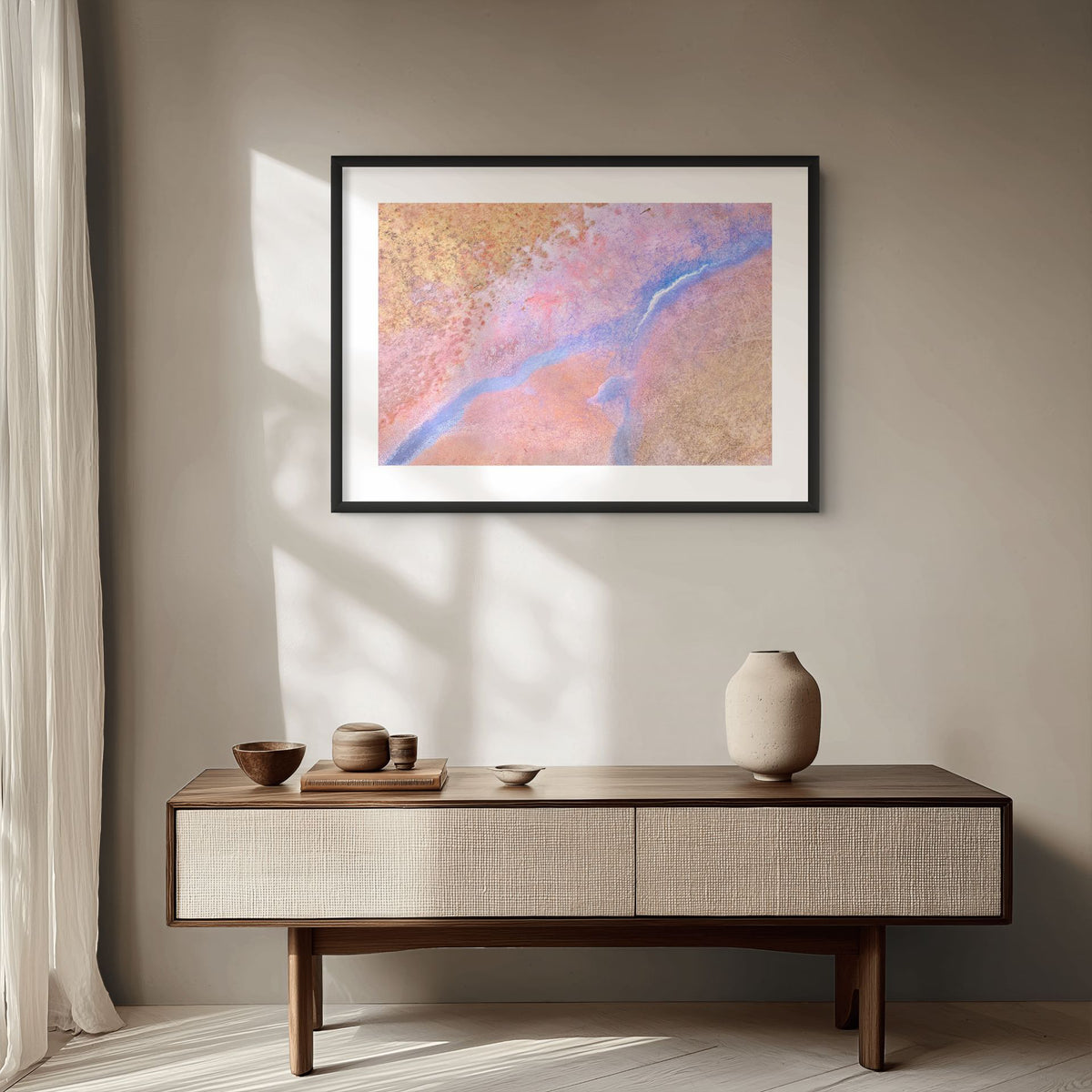 indigo and pastel fine art landscape