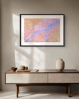 indigo and pastel fine art landscape