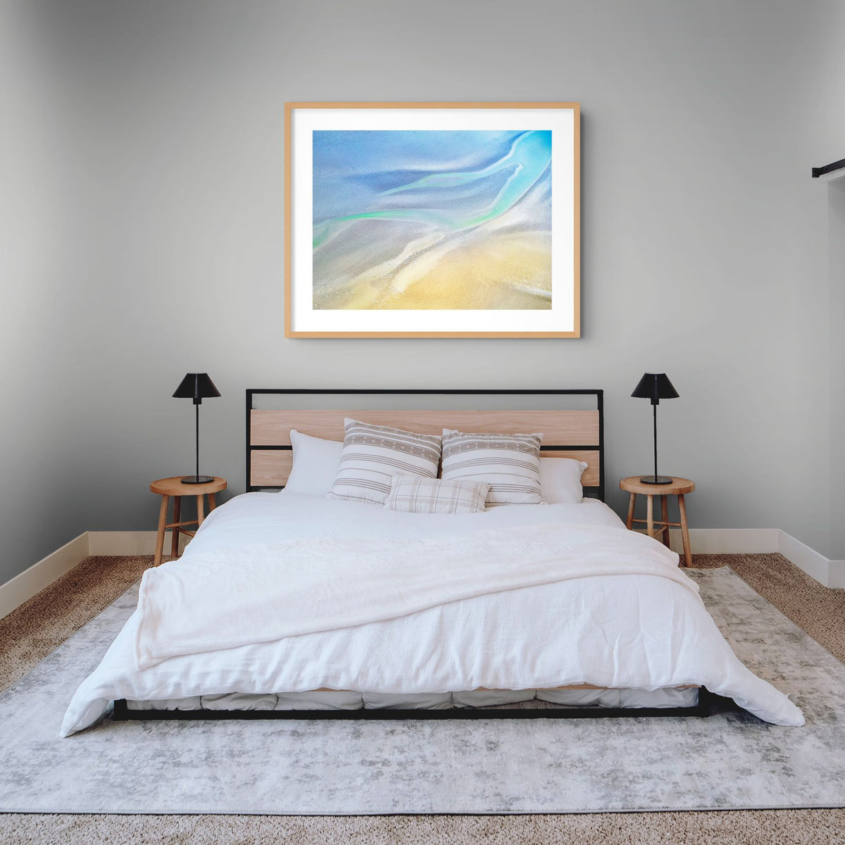 aerial seascape fine art print