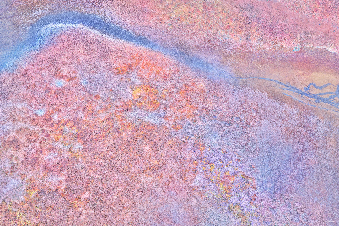 Lavender Drift Painted Earth aerial photography