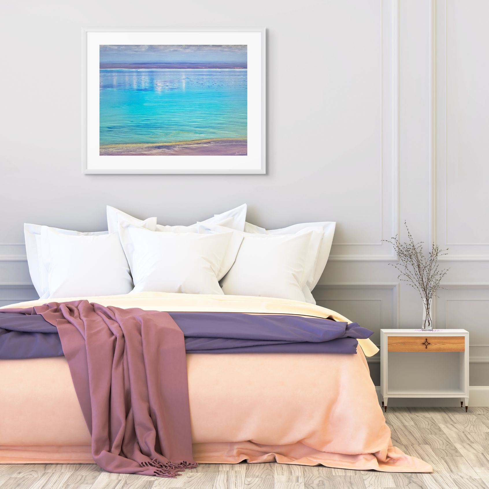 Calm and quiet pastel ocean photography