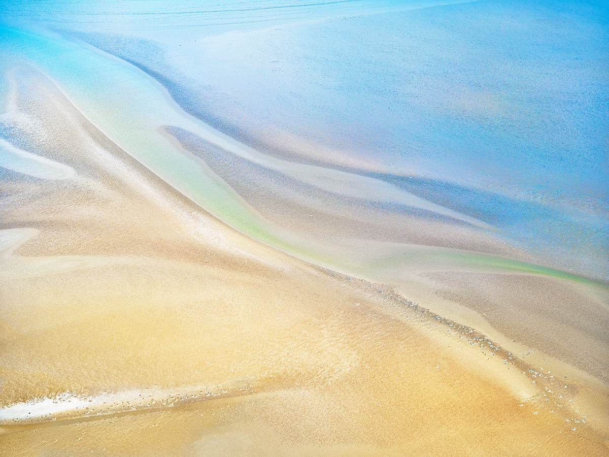 Pale Current Between Tides aerial photography