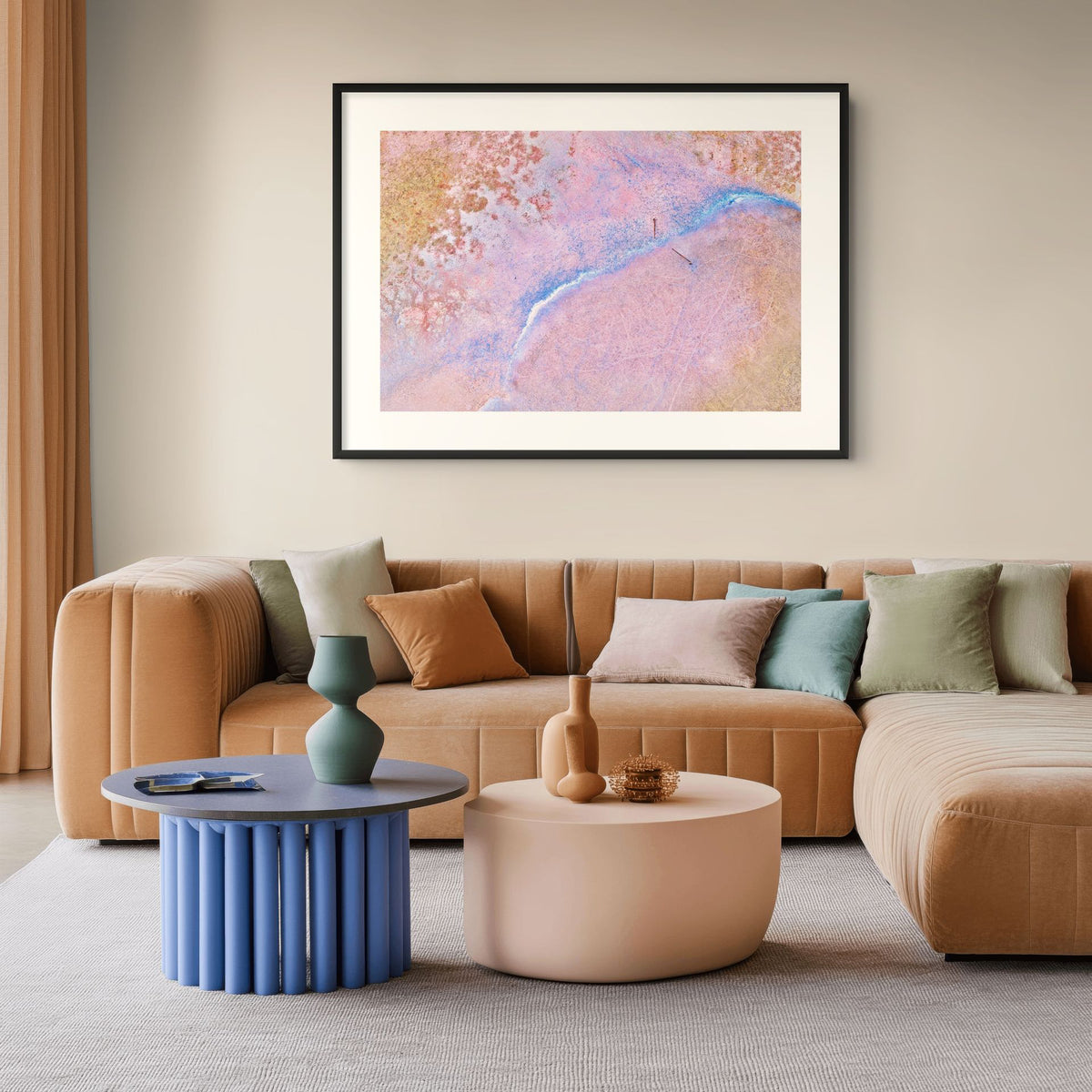 pastel aerial fine art landscape