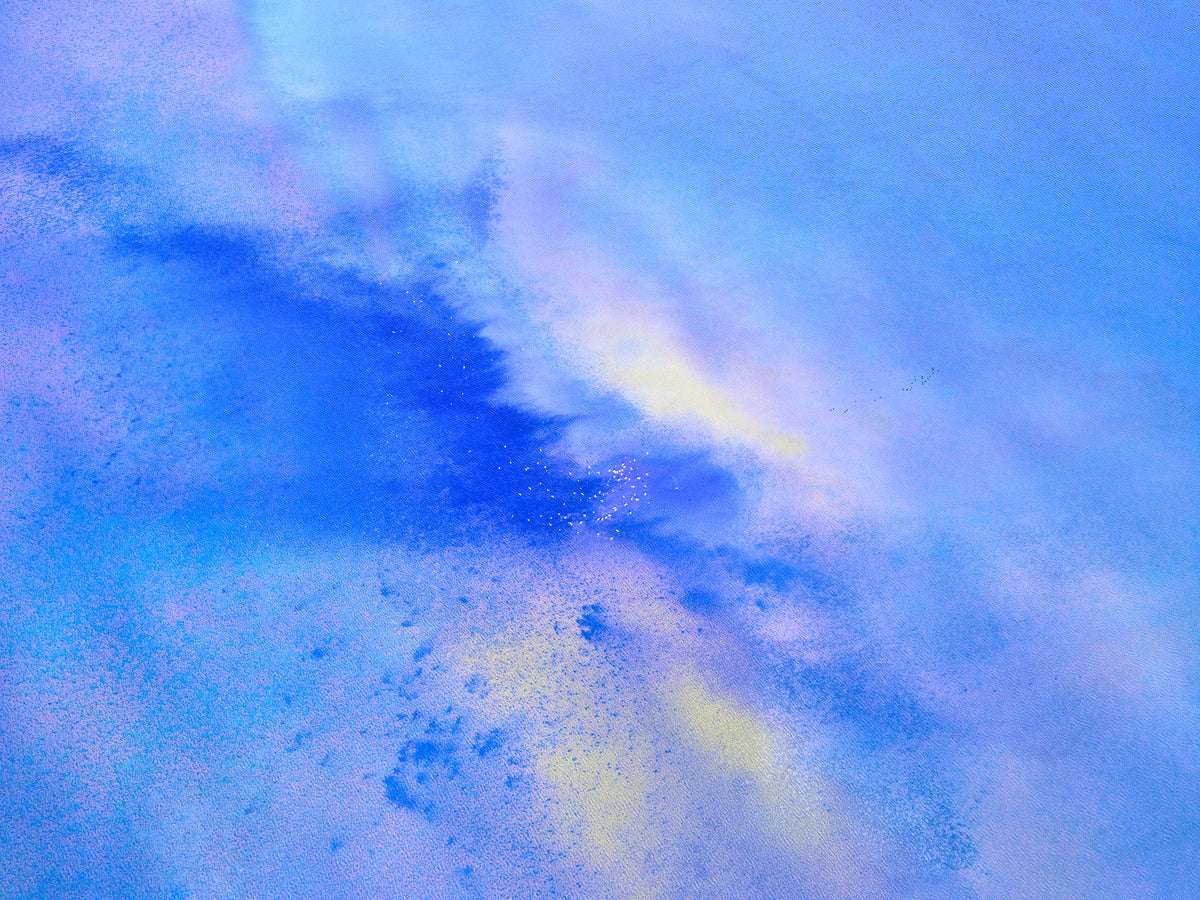 Contemporary blue abstract photography for interior design