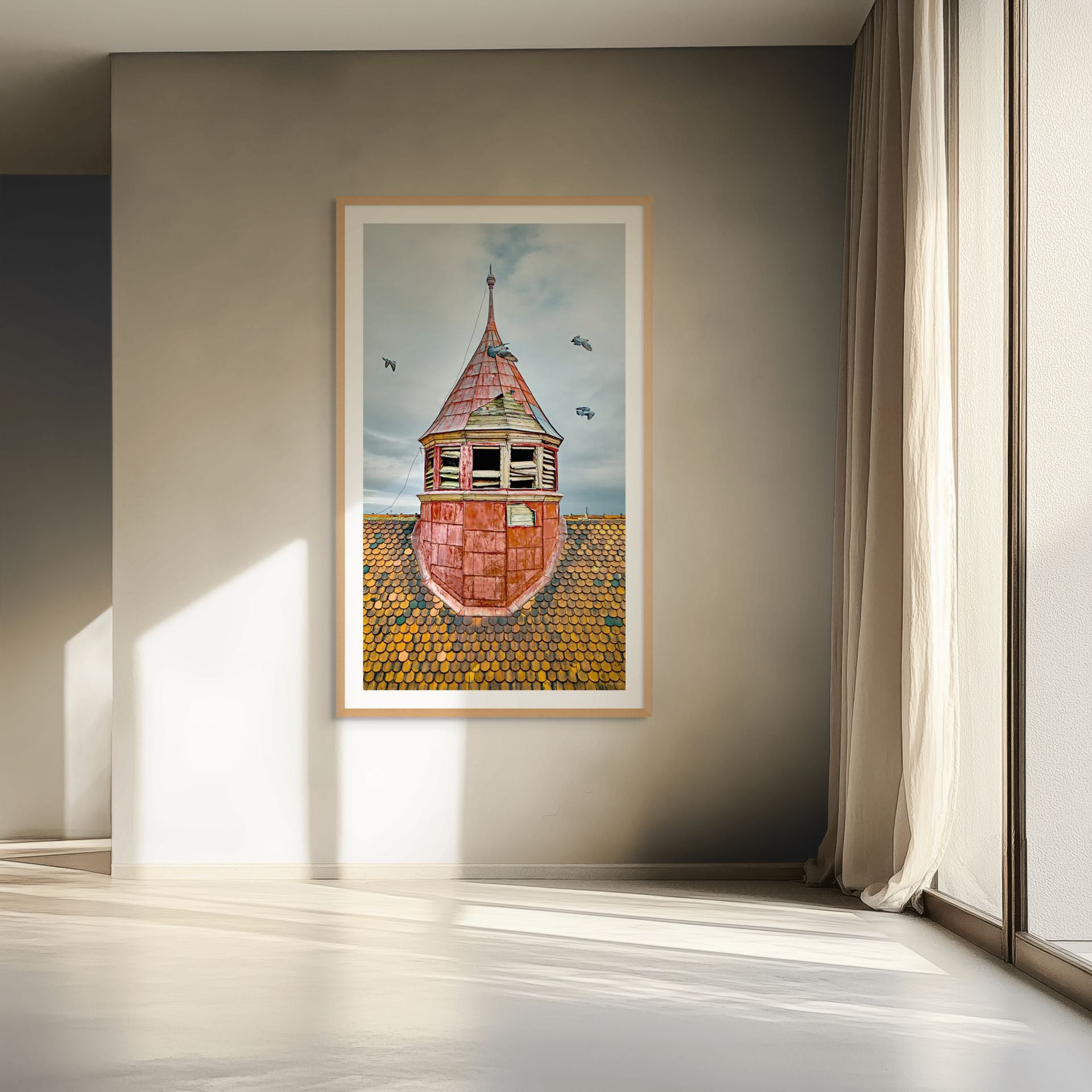 European roof detail fine art