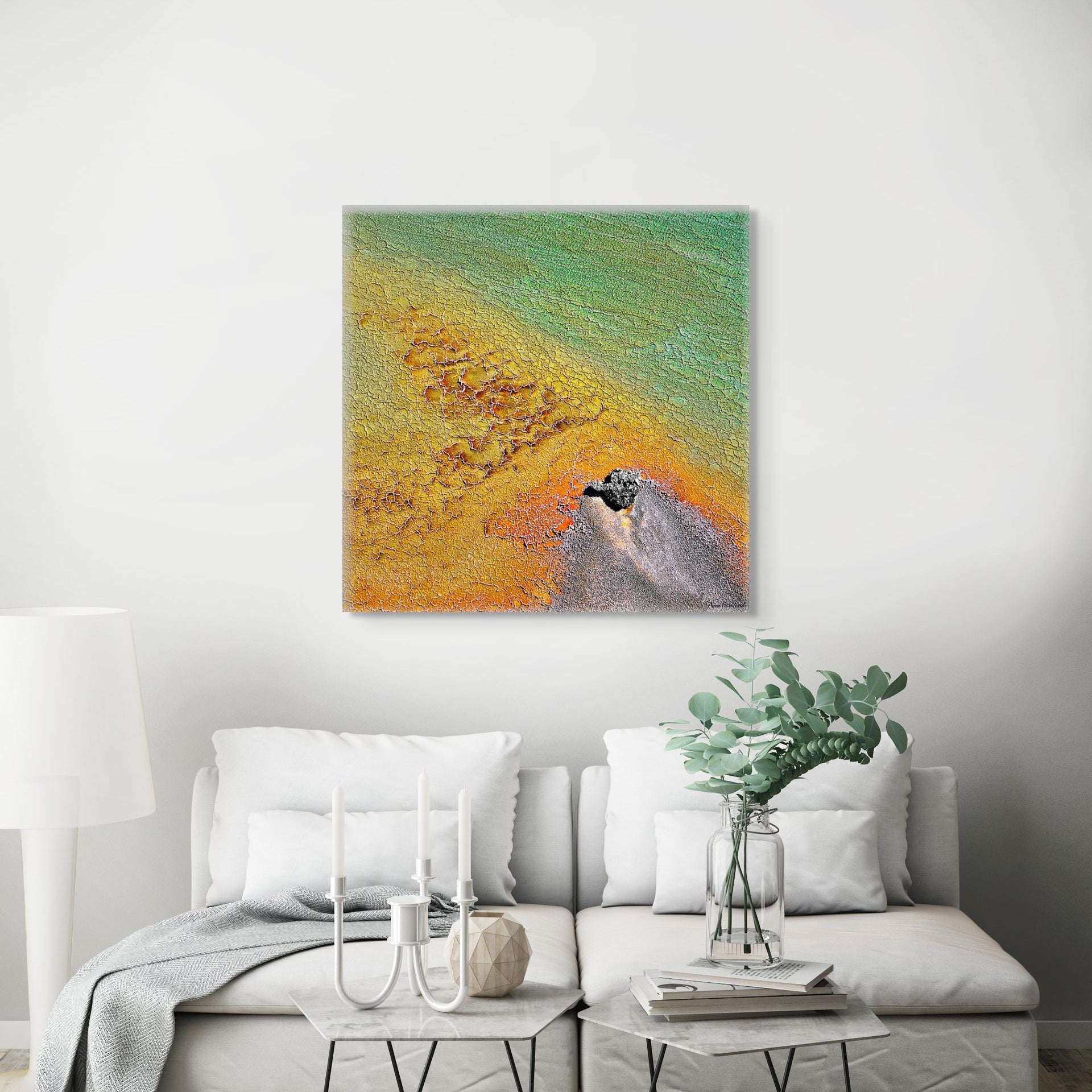 Shark Bay aerial abstract fine art print