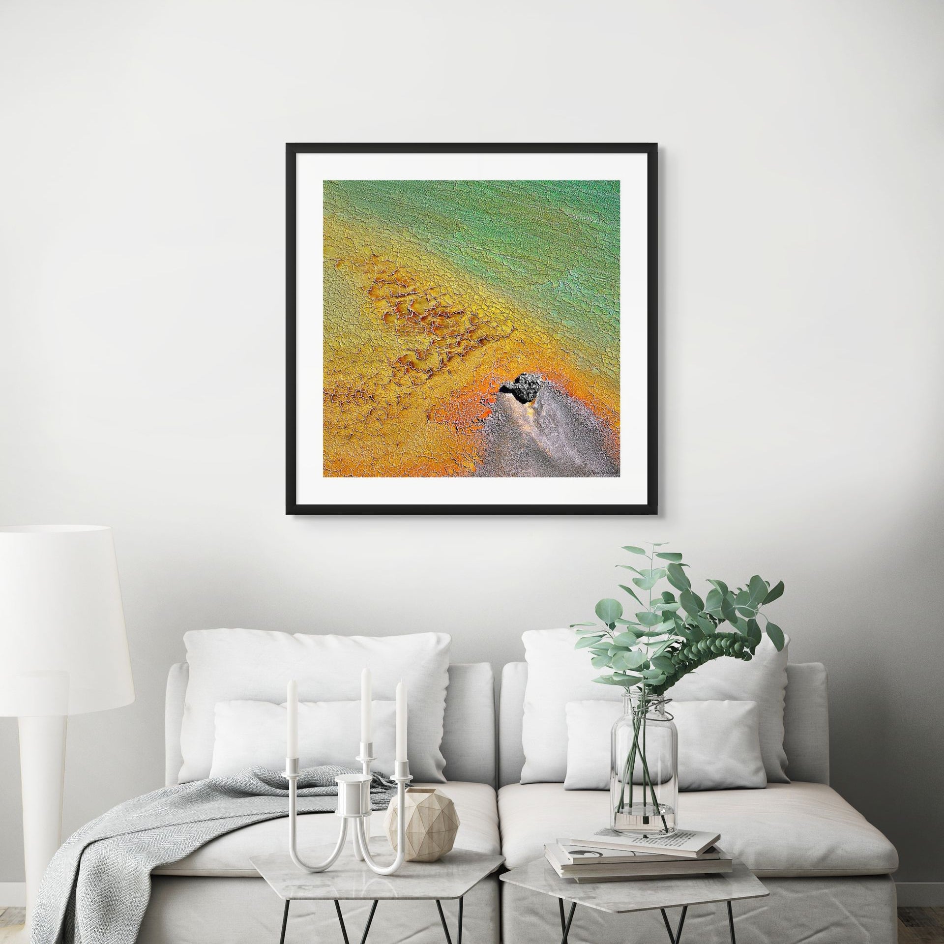 Aerial fine art landscape of Shark Bay