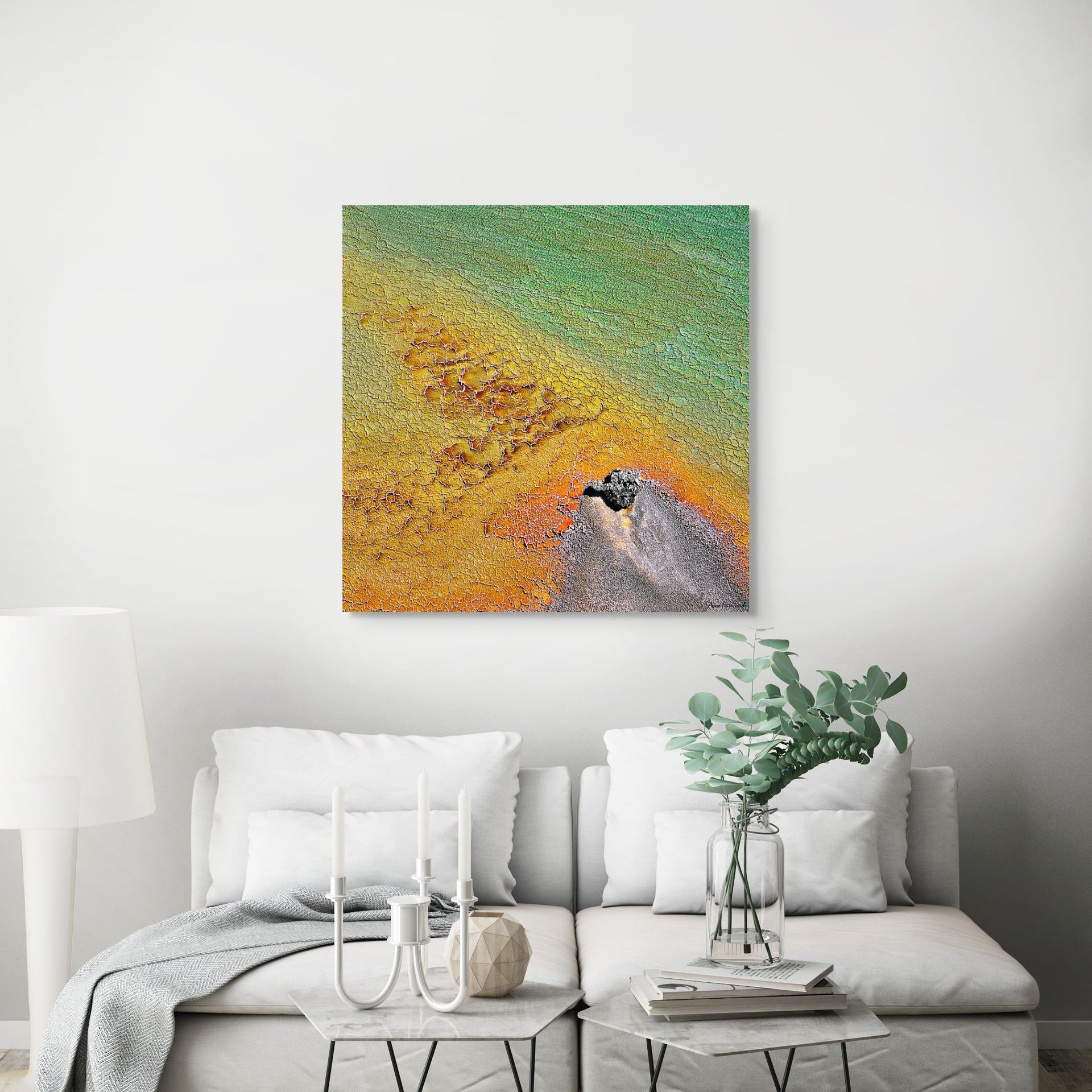 Earth patterns in mineral and salt formations