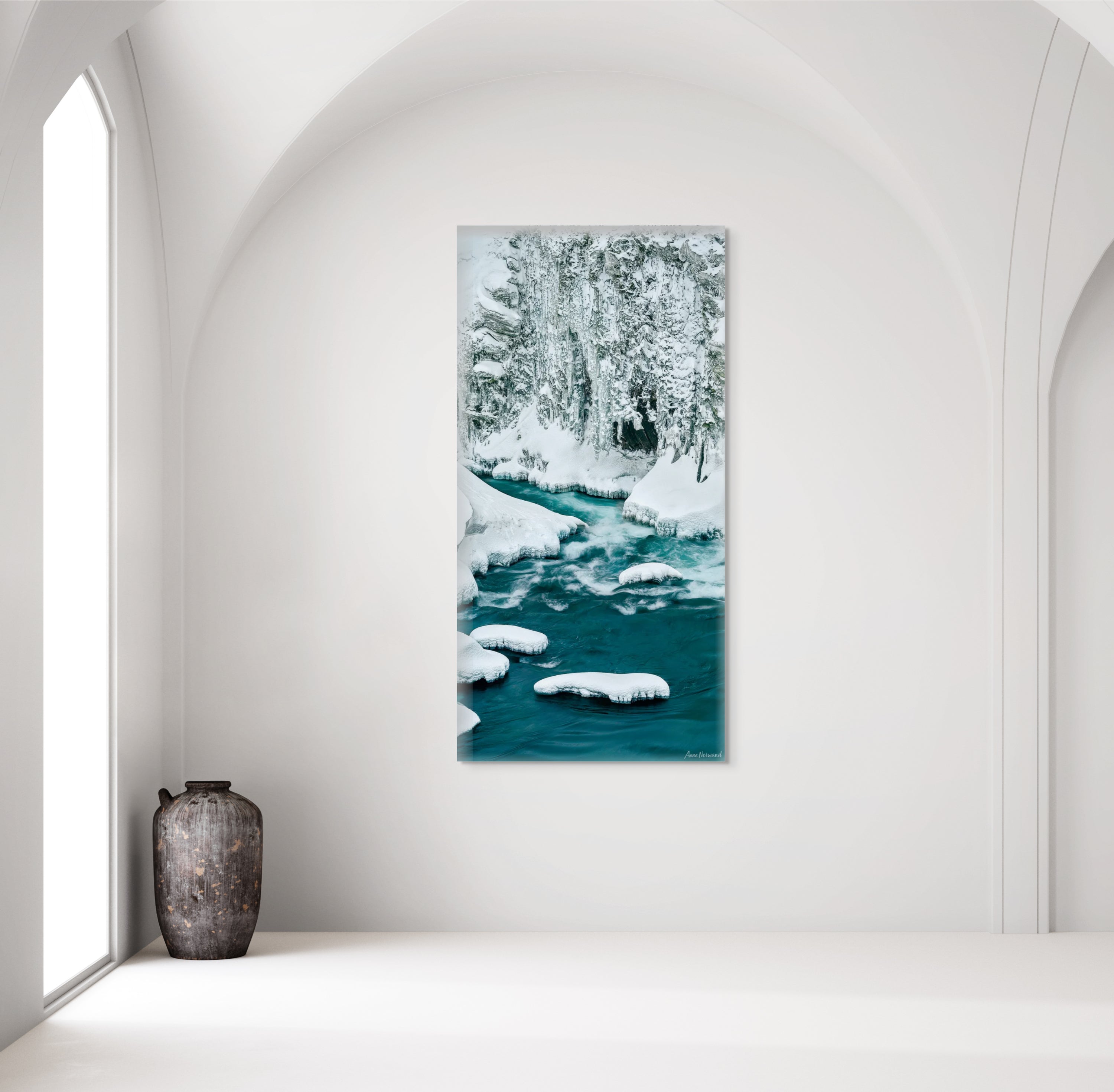 winter forest fine art vertical print