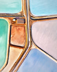 Shark Bay salt pond aerial art