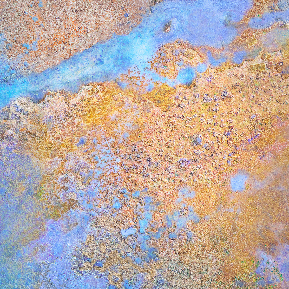 Through Gold Mineral Bloom aerial photography