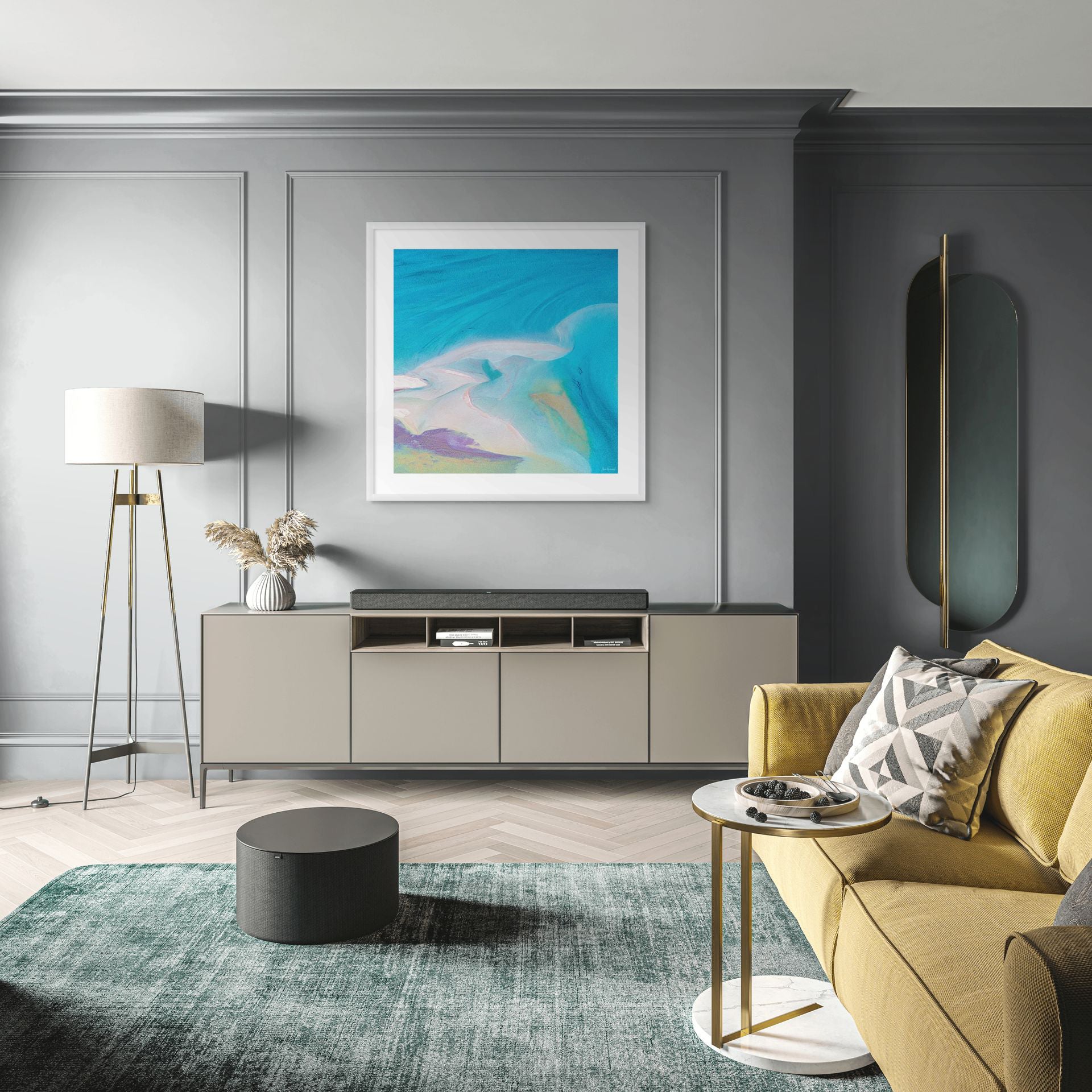 serene ocean-inspired wall art